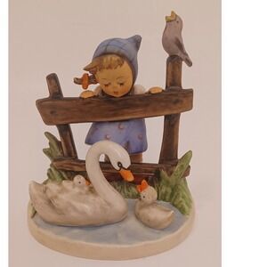 Vintage Hummel Goebel Figurine 344 Feathered Friends 1956 W. Germany
